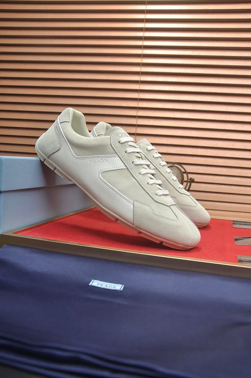 Men's shoes 💰560💶【PRADA】Couple's casual shoes, originally developed 1:1, made of high-mercerized cowhide with imported cowhide, silk sheepskin lining, rubber outsole, comfortable and soft on the feet, size for women: 35 to 41. Male 38 to 48💰🔥🔥🔥🔥🔥